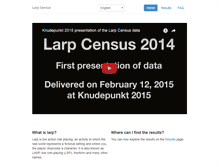 Tablet Screenshot of larpcensus.org